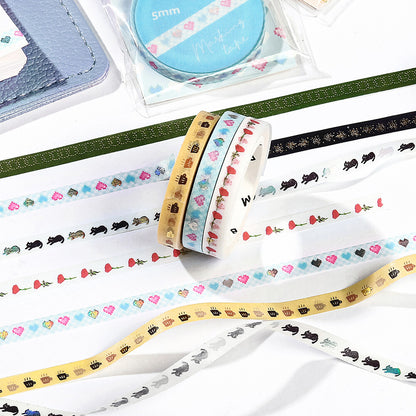 BGM Slim Washi Tape - Dokidoki