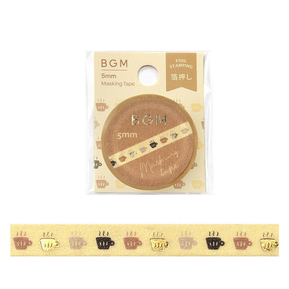 BGM Slim Washi Tape - Tea Time
