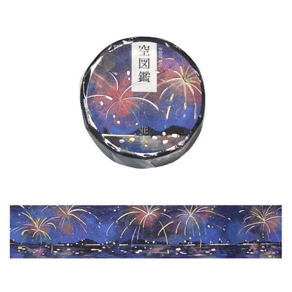 BGM Washi Tape - Illustrated Sky - Fireworks