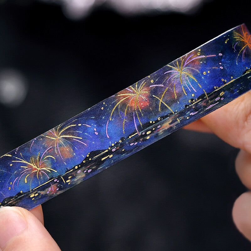 BGM Washi Tape - Illustrated Sky - Fireworks