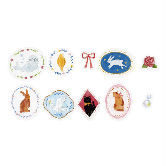 BGM Clear Seal Stickers - Maiden Brooch - Animals
