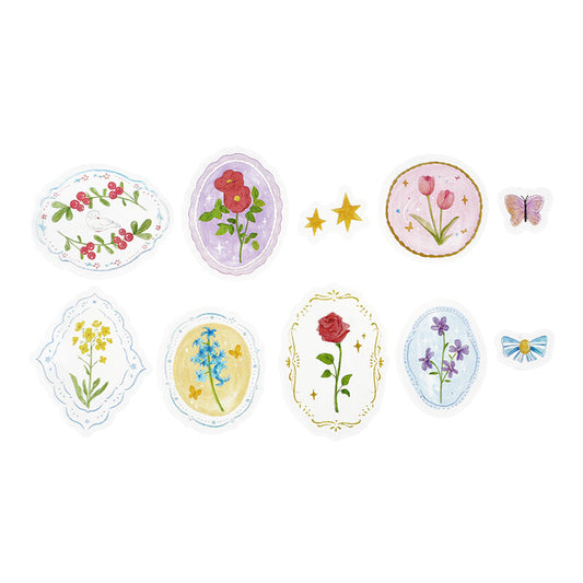 BGM Clear Seal Stickers - Maiden Brooch - Flowers