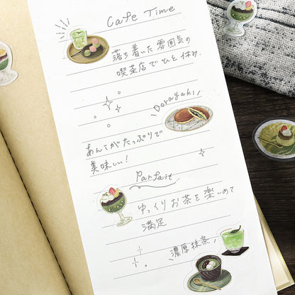 BGM - Flake Stickers - Cafe a la Mode - Miyabi Japanese Cafe - Green