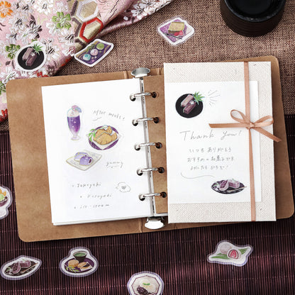 BGM - Flake Stickers - Cafe a la Mode - Miyabi Japanese Cafe - Purple