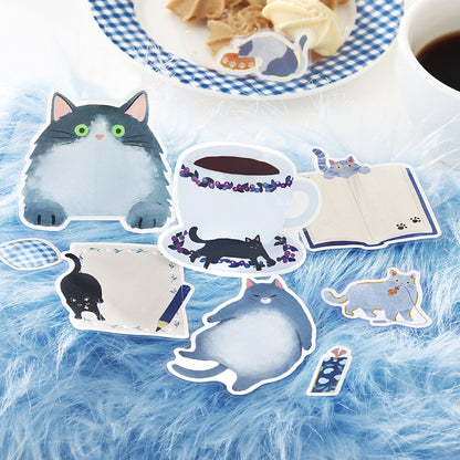 BGM - Flake Stickers - Cat Diary - Blue