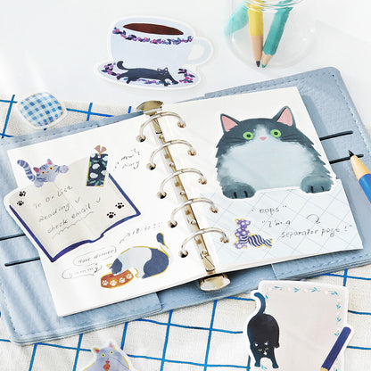 BGM - Flake Stickers - Cat Diary - Blue