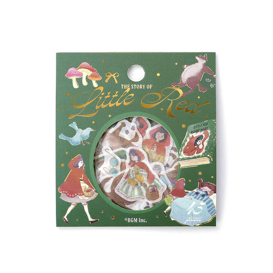BGM Fairy Tale Flake Stickers - Little Red Riding Hood