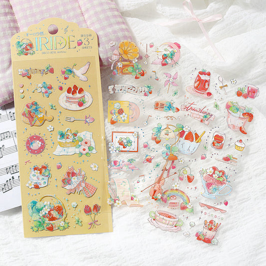 BGM Clear Stickers - Iride Vol. 3 - Strawberry