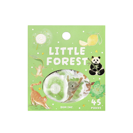 BGM Little Forest Flake Stickers - Green