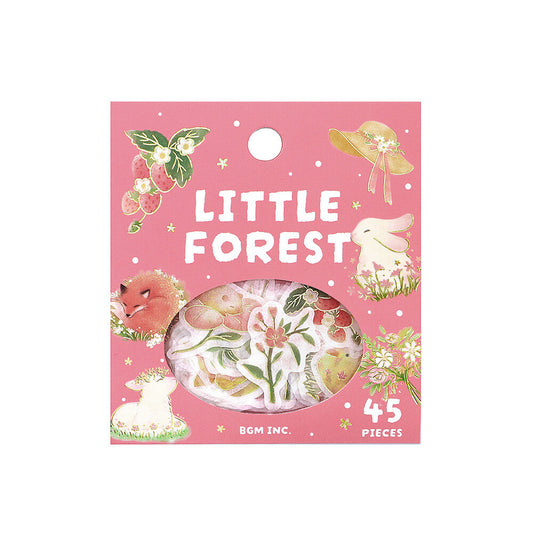 BGM Little Forest Flake Stickers - Pink