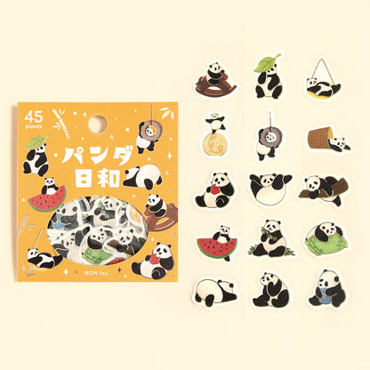 BGM - Flake Stickers - Panda's Day - Everyday Life