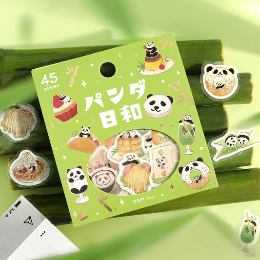 BGM - Flake Stickers - Panda's Day - Tea House