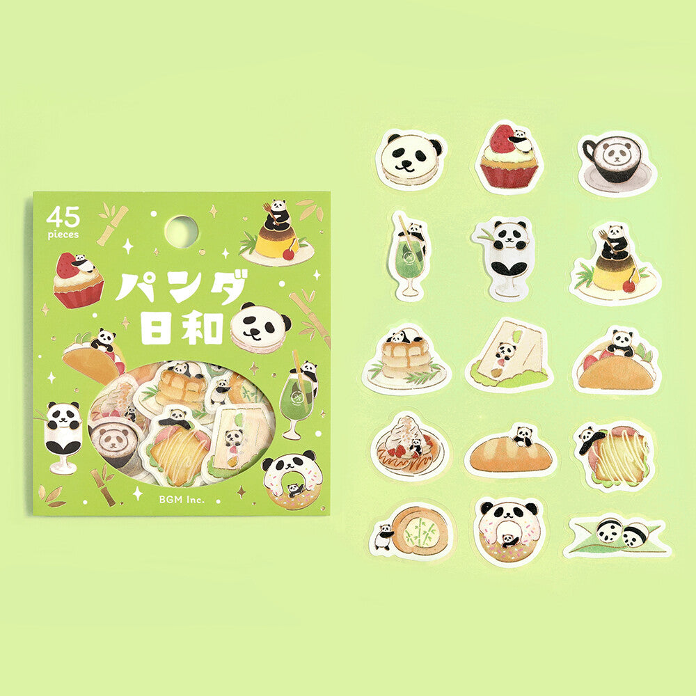 BGM - Flake Stickers - Panda's Day - Tea House
