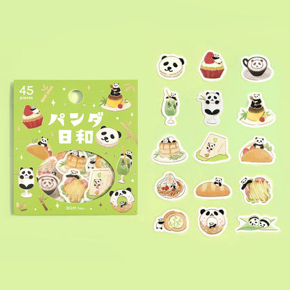 BGM - Flake Stickers - Panda's Day - Tea House