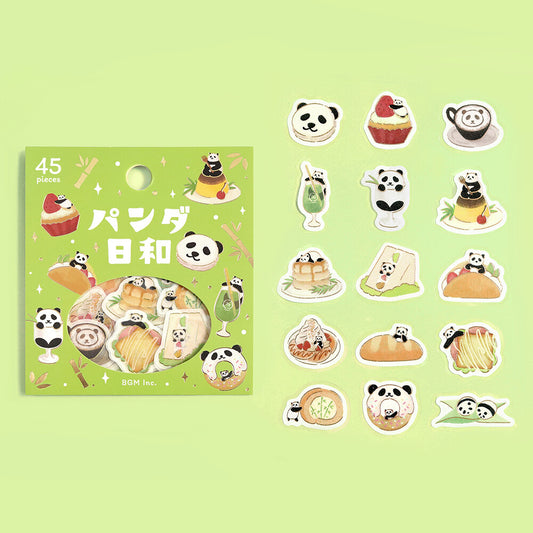 BGM - Flake Stickers - Panda's Day - Tea House