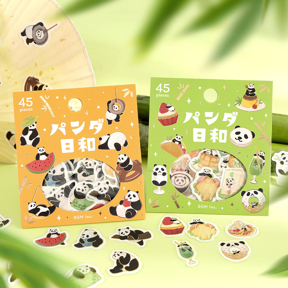 BGM - Flake Stickers - Panda's Day - Tea House
