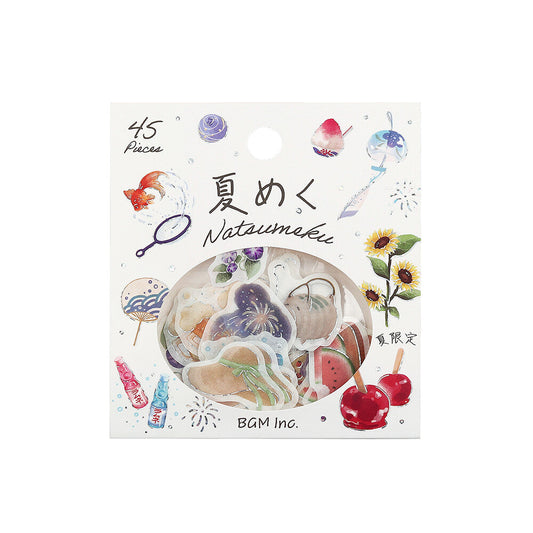 BGM - Summer Limited Edition Flake Stickers - Natsumeku (Arrival of Summer)