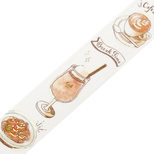 BGM Washi Tape - Travel Cafe Diary - Latte