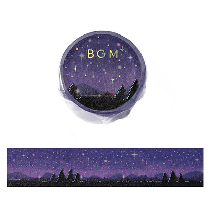 BGM Washi Tape - Dreamscape - Starry Sky
