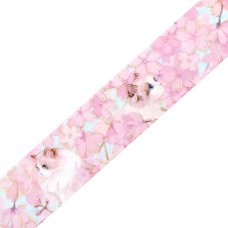 BGM Washi Tape - Flowers and Cats - Blossom
