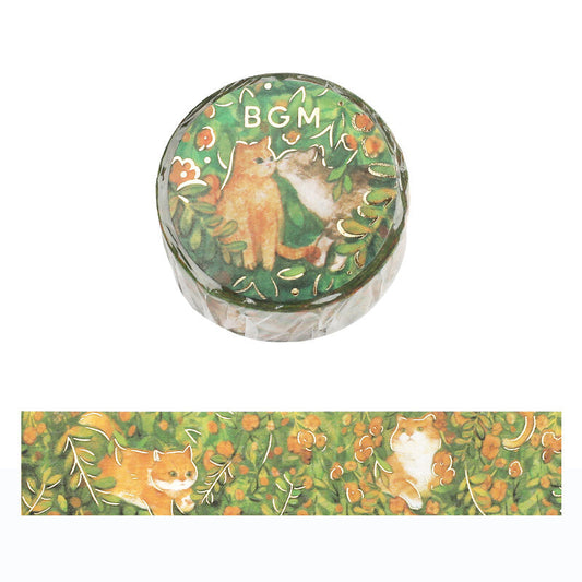 BGM Washi Tape - Flowers and Cats - Find Me