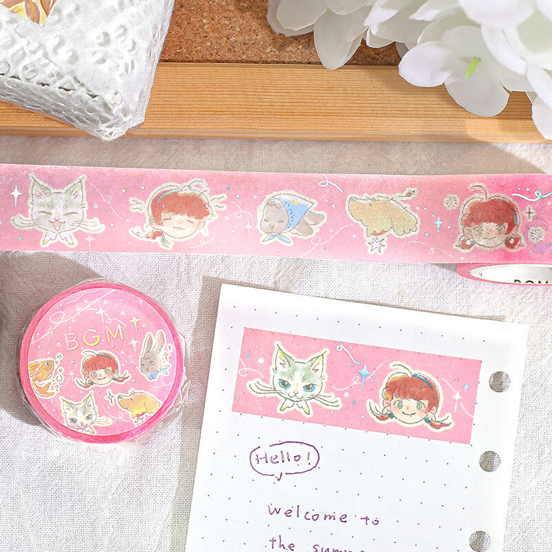 BGM Washi Tape - Fushigina Tabi - Mysterious Journey - Friends