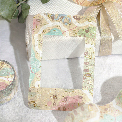 BGM Washi Tape - Fushigina Tabi - Mysterious Journey - Map