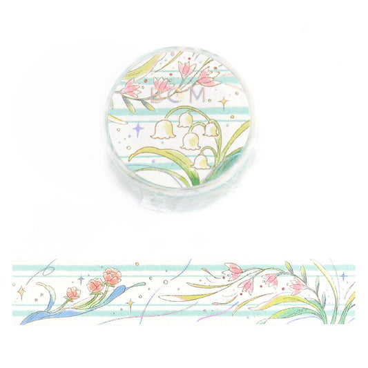 BGM Washi Tape - Fushigina Tabi - Mysterious Journey - The Language of Flowers