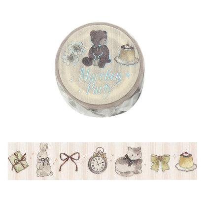 BGM Washi Tape - Marchen (Fairy Tale) Party - Milk Tea