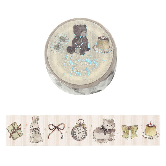 BGM Washi Tape - Marchen (Fairy Tale) Party - Milk Tea