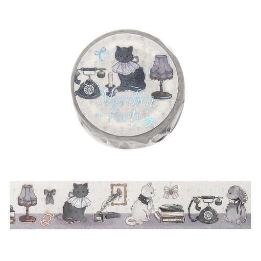 BGM Washi Tape - Marchen (Fairy Tale) Party - Silver