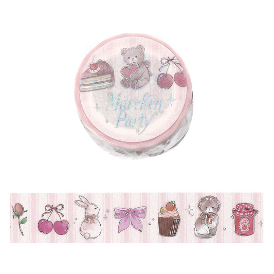 BGM Washi Tape - Marchen (Fairy Tale) Party - Strawberry