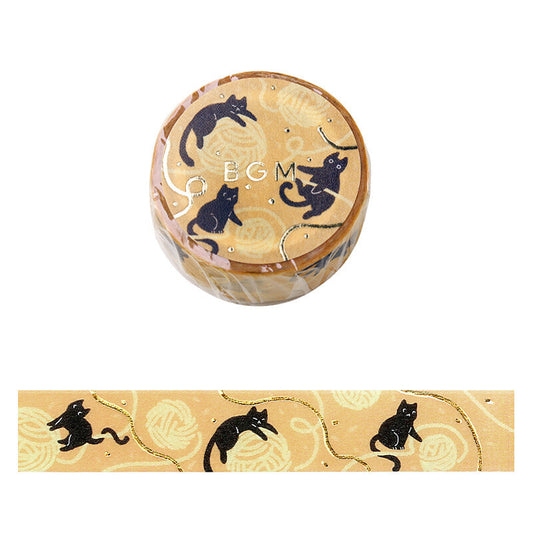 BGM Washi Tape -  Neko to Ito (Cat and Yarn)