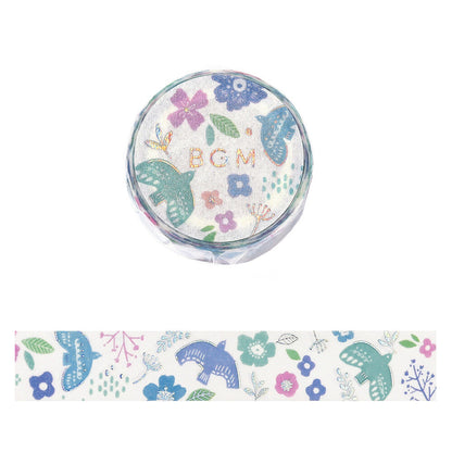 BGM Washi Tape - Nordic Forest - Bird Song