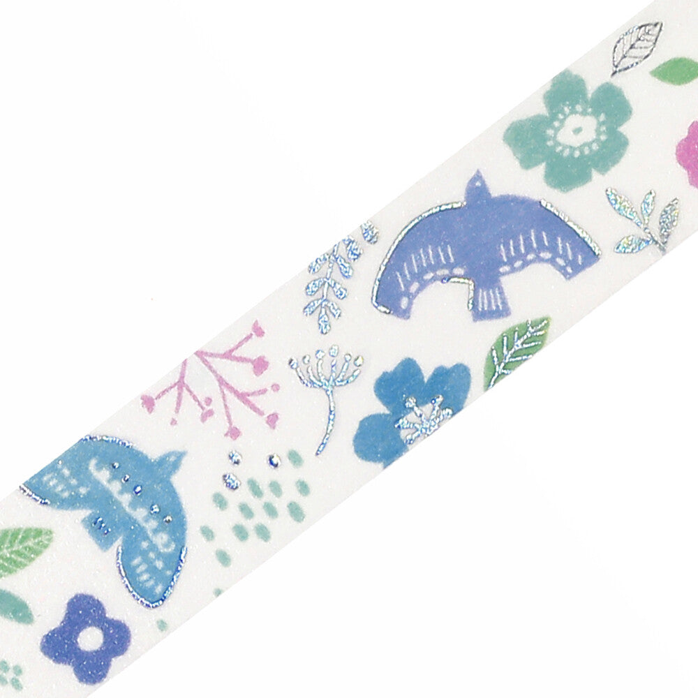 BGM Washi Tape - Nordic Forest - Bird Song