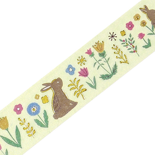 BGM Washi Tape - Nordic Forest - Flowers and Rabbits