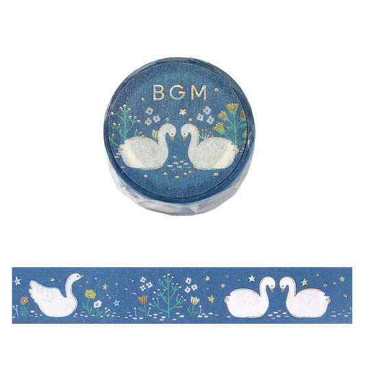 BGM Washi Tape - Nordic Forest - Swan Lake