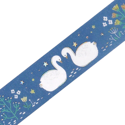 BGM Washi Tape - Nordic Forest - Swan Lake