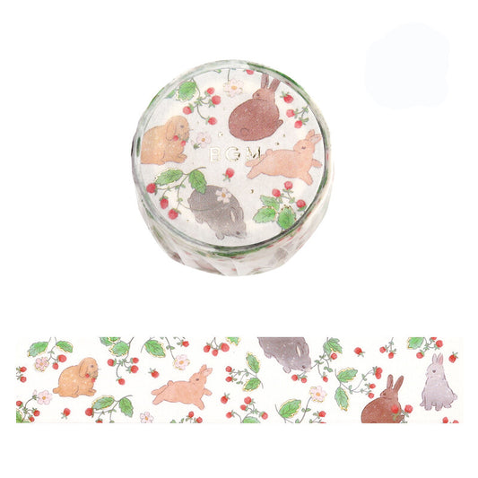 BGM Washi Tape - Rabbit Country - Forest