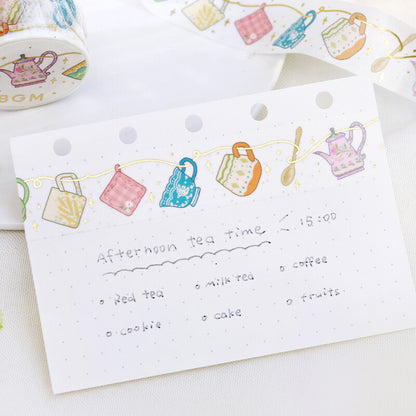 BGM Washi Tape - Life - Tea Time