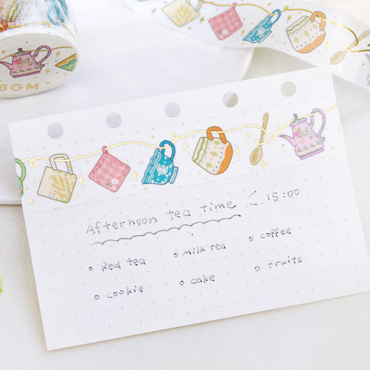 BGM Washi Tape - Life - Tea Time