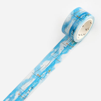 BGM Washi Tape - Watercolor Town - Coastal