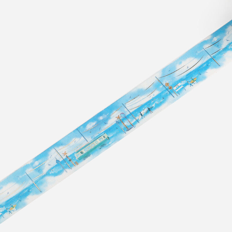 BGM Washi Tape - Watercolor Town - Coastal