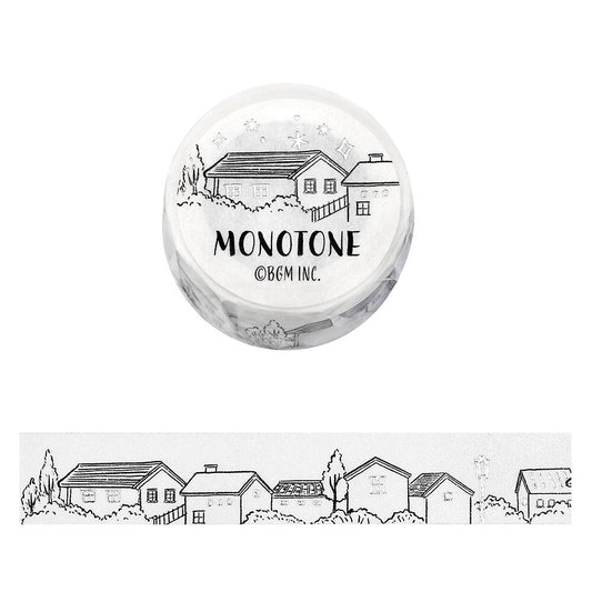 BGM Washi Tape - Monotone Series - Cityscape