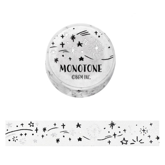 BGM Washi Tape - Monotone Series - Starry Sky
