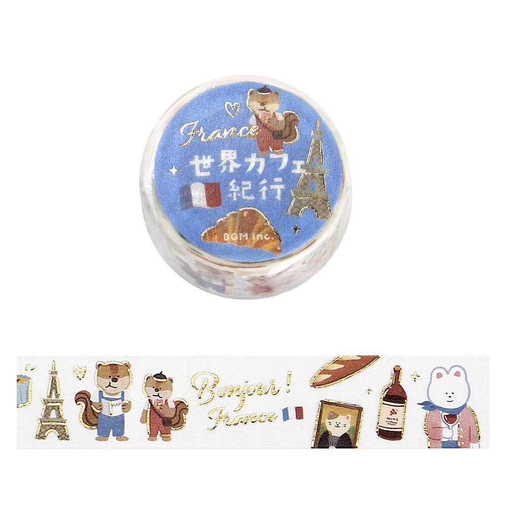 BGM Washi Tape - World Cafe Travelogue Series - France