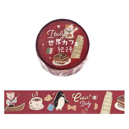 BGM Washi Tape - World Cafe Travelogue Series - Italy