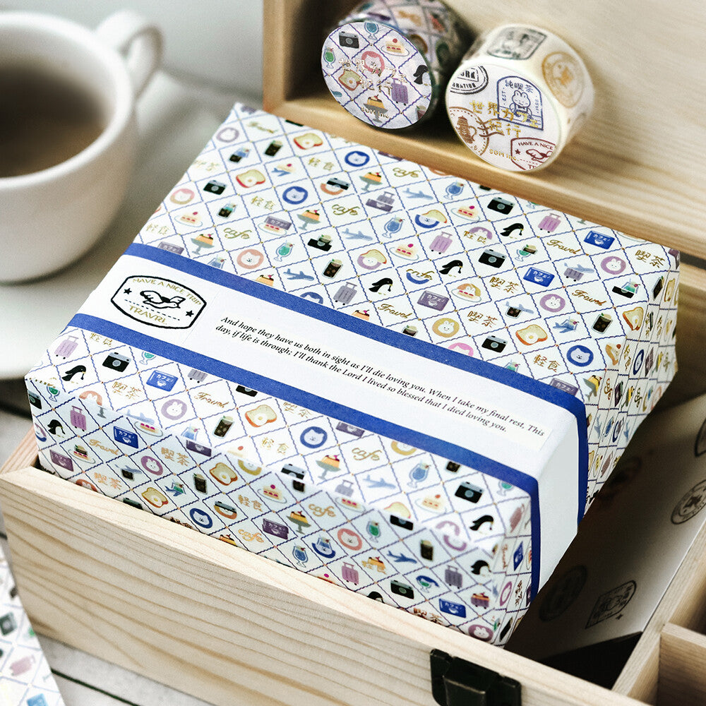 BGM Washi Tape - World Cafe Travelogue Series - Mini Pattern