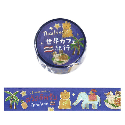 BGM Washi Tape - World Cafe Travelogue Series - Thailand