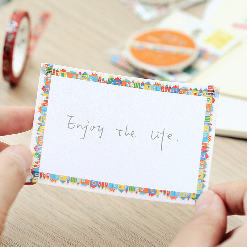BGM Slim Washi Tape - Adorable House